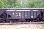LN 40083 covered hopper in a string of coal hoppers   